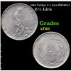 1963 Turkey 2-1/2 Lira KM-893.1 Grades xf