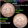 ***Auction Highlight*** 1830 Capped Bust Half Dollar 50c Graded ms63 BY SEGS (fc)