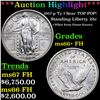 Image 1 : ***Auction Highlight*** 1917-p Ty I Standing Liberty Quarter Near TOP POP! 25c Graded ms66+ FH BY SE