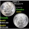 Image 1 : 1883-o Morgan Dollar $1 Grades Choice+ Unc