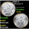 Image 1 : 1883-o Morgan Dollar $1 Grades GEM Unc