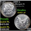 Image 1 : 1897-s Morgan Dollar $1 Grades Select Unc+ PL