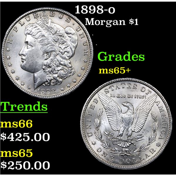 1898-o Morgan Dollar $1 Grades GEM+ Unc