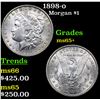 Image 1 : 1898-o Morgan Dollar $1 Grades GEM+ Unc
