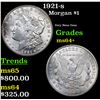 Image 1 : 1921-s Morgan Dollar $1 Grades Choice+ Unc