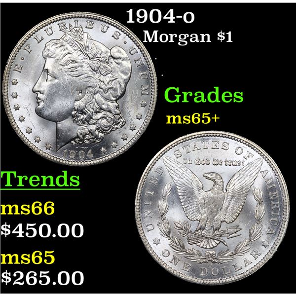 1904-o Morgan Dollar $1 Grades GEM+ Unc