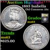 Image 1 : ***Auction Highlight*** 1893 Isabella Isabella Quarter 25c Graded Select Unc BY USCG (fc)