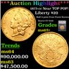 ***Auction Highlight*** 1875-cc Gold Liberty Double Eagle Near TOP POP! $20 Graded ms63+ BY SEGS (fc