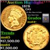 ***Auction Highlight*** 1878 Three Dollar Gold 3 Graded ms64+ BY SEGS (fc)
