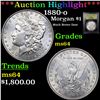 ***Auction Highlight*** 1880-o Morgan Dollar $1 Graded Choice Unc BY USCG (fc)