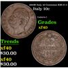 1893R Italy 10 Centesimi KM-27.2 Grades xf