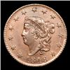 Image 2 : ***Auction Highlight*** 1818 Coronet Head Large Cent N-10 Die Crack Through all Stars 1c Graded ms64