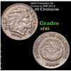1964 Colombia 10 Centavos KM-212.2 Grades xf+