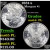 Image 1 : 1881-s Morgan Dollar $1 Grades Choice Unc+ PL