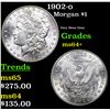 Image 1 : 1902-o Morgan Dollar $1 Grades Choice+ Unc