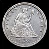 Image 2 : 1858-p Seated Liberty Quarter 25c Grades Select Unc