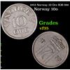 Image 1 : 1953 Norway 10 Ore KM-396 Grades vf++