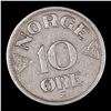 Image 2 : 1953 Norway 10 Ore KM-396 Grades vf++