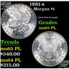 Image 1 : 1881-s Morgan Dollar $1 Grades GEM Unc PL