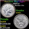 Image 1 : ***Auction Highlight*** 1895-o Barber Quarter 25c Graded ms63+ BY SEGS (fc)