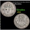 1941 Sweden 25 Ore Silver KM-785 Grades vf+
