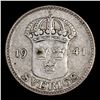 Image 2 : 1941 Sweden 25 Ore Silver KM-785 Grades vf+