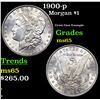 Image 1 : 1900-p Morgan Dollar $1 Grades GEM Unc