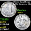 Image 1 : 1935-s San Diego Old Commem Half Dollar 50c Grades GEM+ Unc