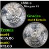 Image 1 : 1881-s Morgan Dollar $1 Grades Unc Details