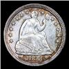 Image 2 : ***Auction Highlight*** 1853-p Arrows Seated Liberty Half Dime 1/2 10c Graded ms66 BY SEGS (fc)