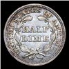 Image 3 : ***Auction Highlight*** 1853-p Arrows Seated Liberty Half Dime 1/2 10c Graded ms66 BY SEGS (fc)