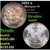 Image 1 : 1881-s Morgan Dollar $1 Grades Choice+ Unc