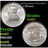 1963 Switzerland 1 Franc KM-24 Grades GEM++ Unc
