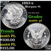 Image 1 : 1882-s Morgan Dollar $1 Grades Choice Unc+ PL