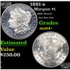 Image 1 : 1881-s Morgan Dollar $1 Grades Choice+ Unc