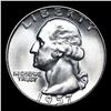Image 2 : 1957-d Washington Quarter 25c Grades GEM Unc