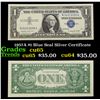 1957A $1 Blue Seal Silver Certificate Grades Gem CU