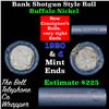 Image 1 : Buffalo Nickel Shotgun Roll in Old Bank Style 'Bell Telephone'  Wrapper 1920 & D Mint Ends