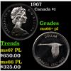 1967 Canada Dollar $1 Grades GEM++ PL