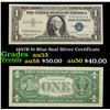 1957B $1 Blue Seal Silver Certificate Grades Select AU