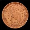 Image 2 : 1863 The Flag Civil War Token F-297-409a 1c Grades Select Unc RB
