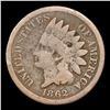 Image 2 : 1862 Indian Cent 1c Grades vg+