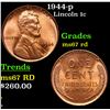 1944-p Lincoln Cent 1c Grades GEM++ Unc RD