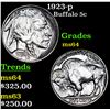 Image 1 : 1923-p Buffalo Nickel 5c Grades Choice Unc