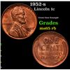 1952-s Lincoln Cent 1c Grades GEM Unc RB