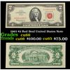1963 $2 Red Seal United States Note Grades Gem+ CU