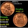 1953-s Lincoln Cent 1c Grades GEM++ RD