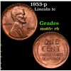 1953-p Lincoln Cent 1c Grades Gem+ Unc RB