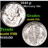 Image 1 : 1941-p Mercury Dime 10c Grades GEM+ FSB