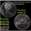 1965 Small Beads, Pointed 5 Canada Dollar $1 Grades GEM++ PL
